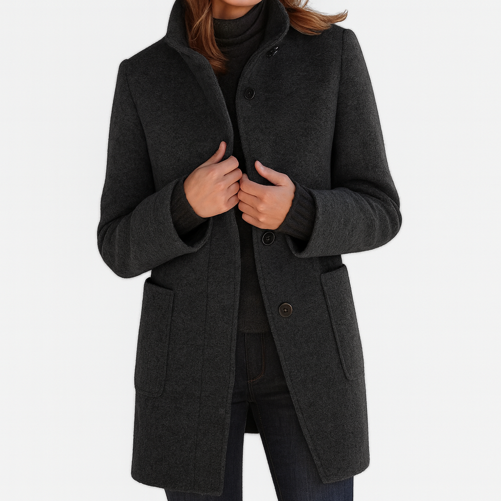 Bella | Women's coat with high collar