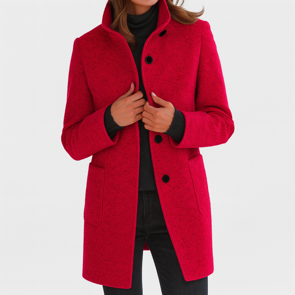 Bella | Women's coat with high collar