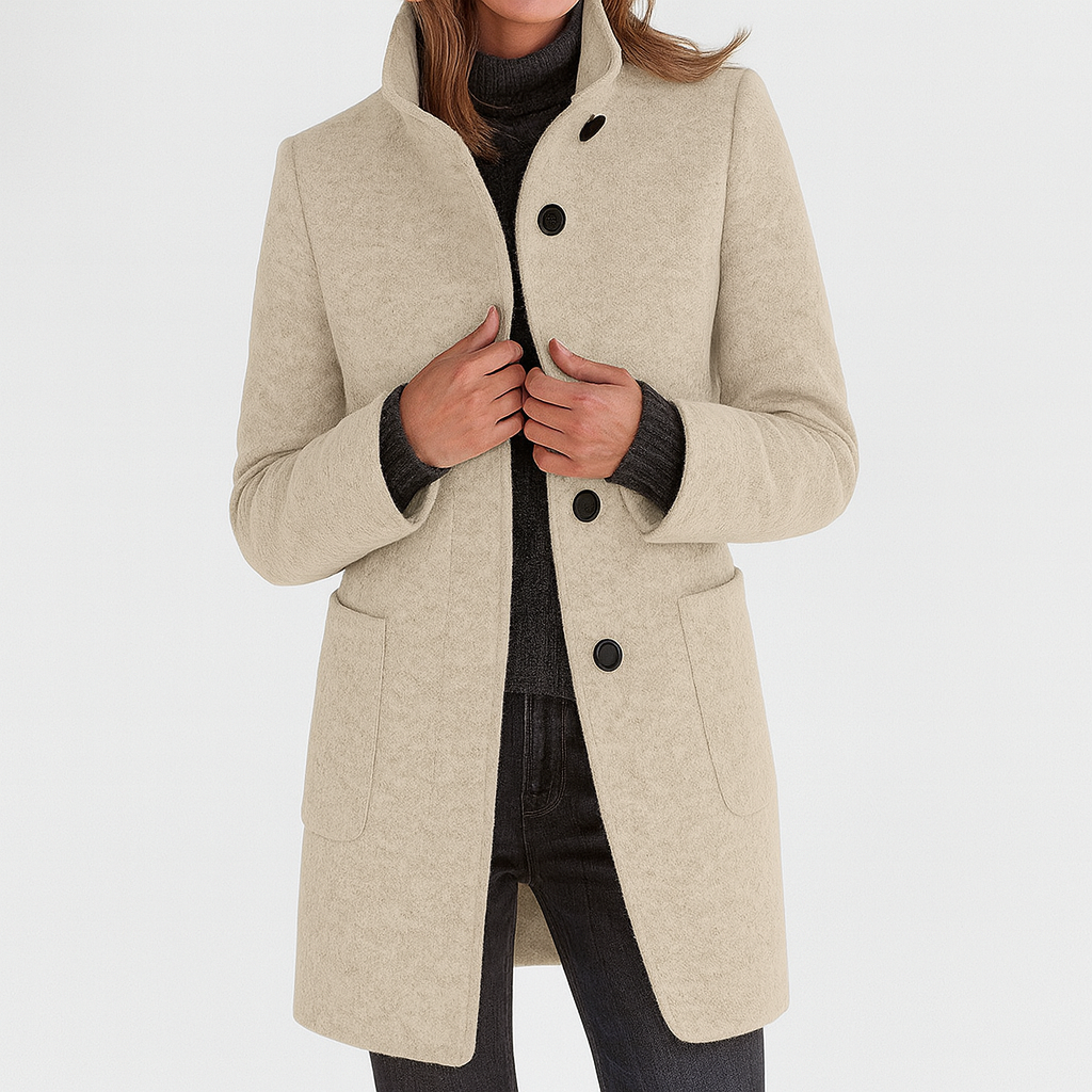 Bella | Women's coat with high collar