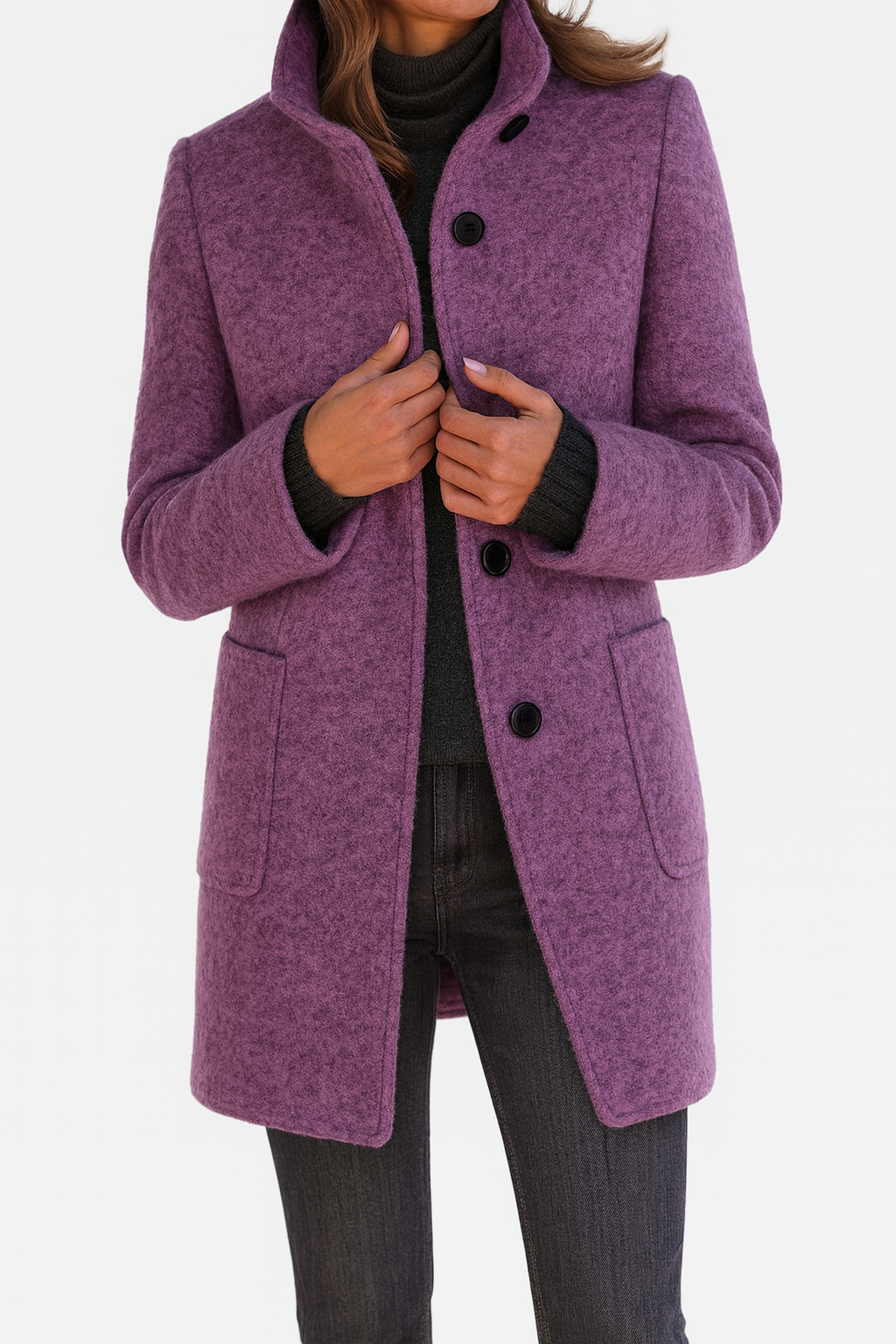 Bella | Women's coat with high collar