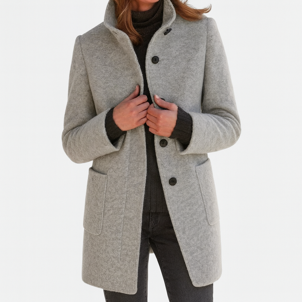 Bella | Women's coat with high collar