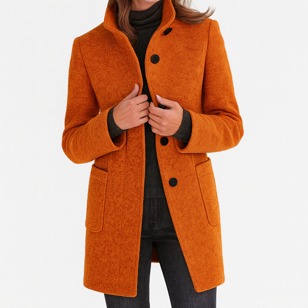 Bella | Women's coat with high collar