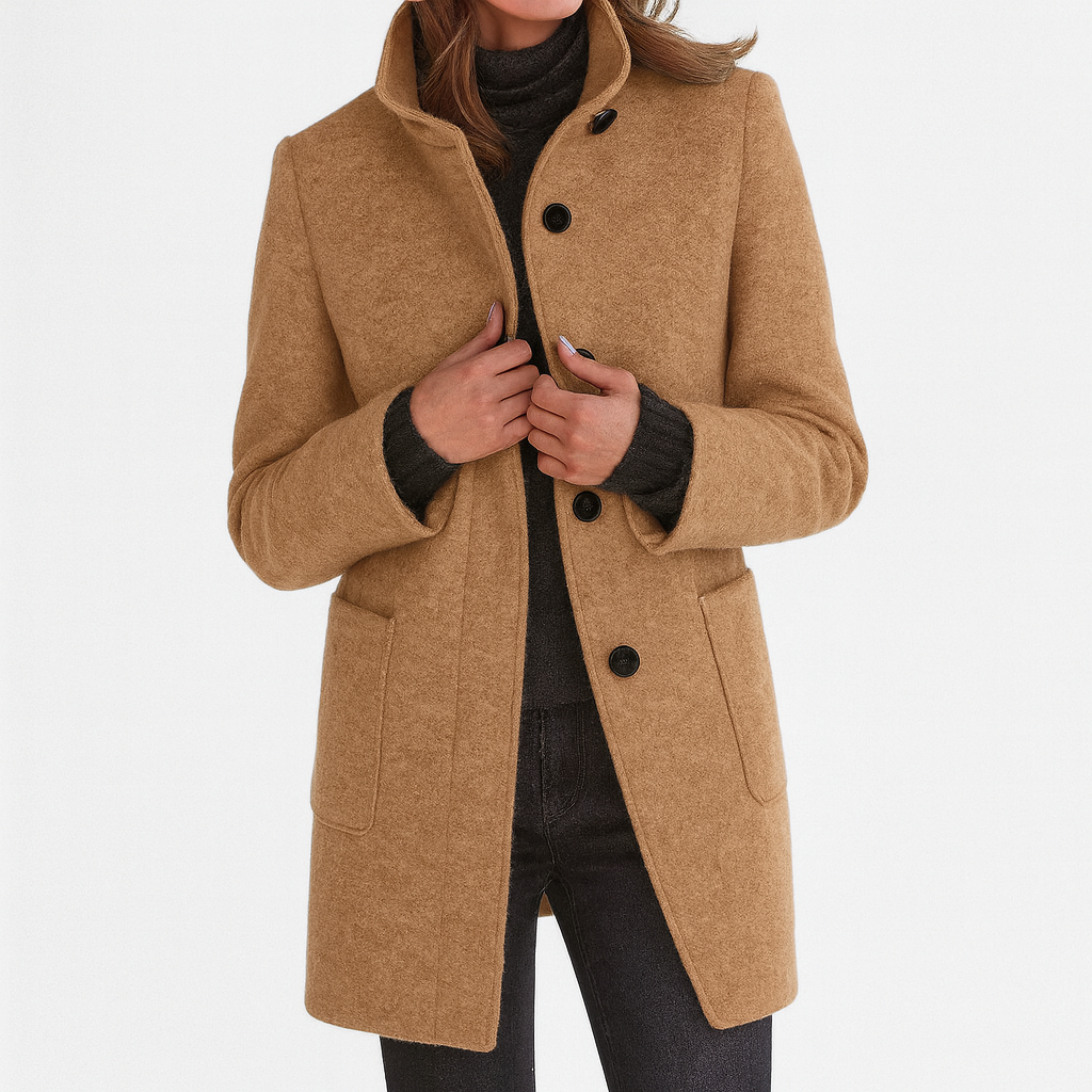 Bella | Women's coat with high collar